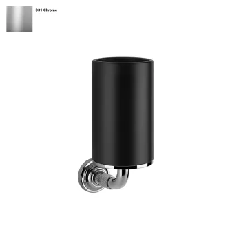 Стакан Gessi Venti 20, настенный, черный, Chrome (65408031) - Фото №1