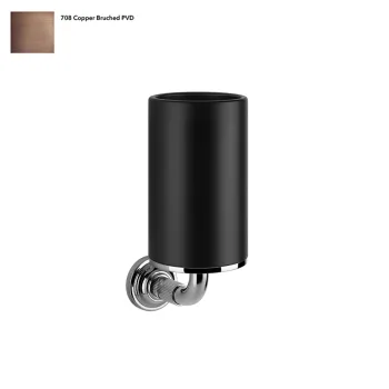 Склянка Gessi Venti 20, настінна, чорна, Copper Bruched… - Фото №1