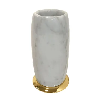 Склянка для щіток 3SC Elegance Marble Carrara, Polished… - Фото №1