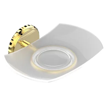 Мильниця скляна підвісна THG System marbre Howlite,… - Фото №1
