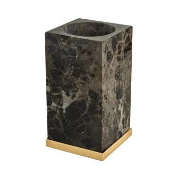 Склянка для щіток 3SC Palace Marble Emperador Dark,… - Фото №1
