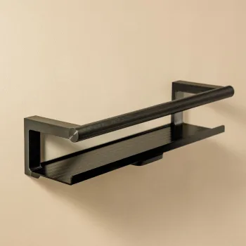 Полиця для душу Cosmic Architect S+, BRUSHED BLACK… - Фото №1