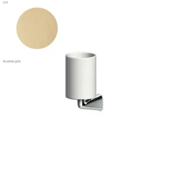 Склянка настінна Zucchetti Medameda, Brushed gold… - Фото №1
