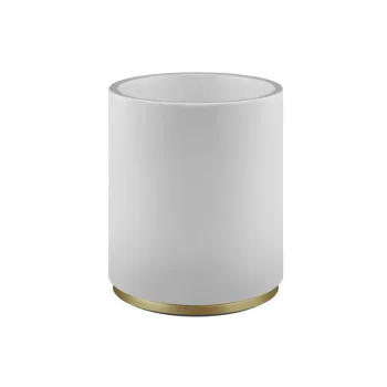 Кошик для сміття Gessi Origin, білий, Bruched Brass… - Фото №1