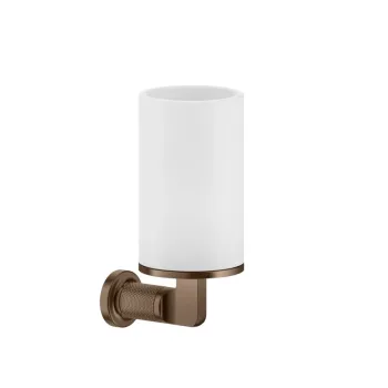 Склянка Gessi Inciso, настінна, біла, Copper Bruched PVD (58507708)