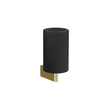 Стакан настенный, Gessi Origini черный, Bruched Brass… - Фото №1
