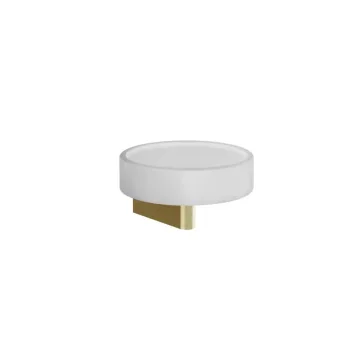 Мыльница настенная, Gessi Origini белая, Bruched Brass… - Фото №1
