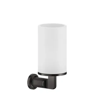 Склянка Gessi Inciso, настінна, біла, Black Metal Bruched PVD (58507707)